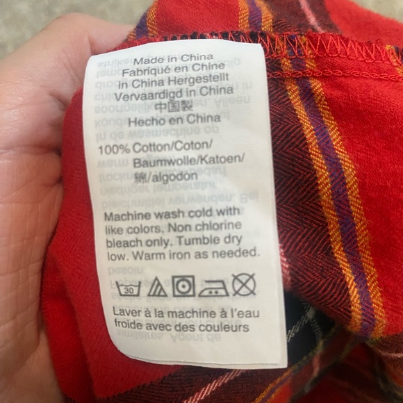 J. Crew Festive Red Plaid Ruffle Top - Picture 8 of 9